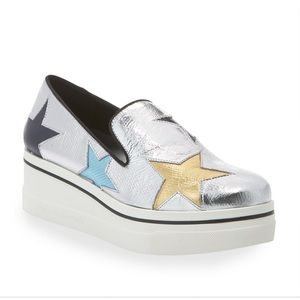 Binx Metallic Stars Platform Sneakers